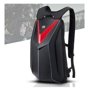 🔥KEMIMOTO Motorcycle Hardshell Helmet Backpack Expandable Water Resistant,NWOT